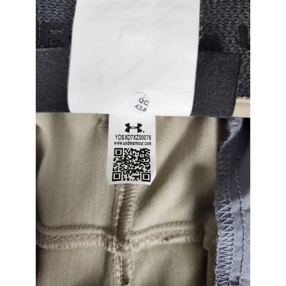 Under Armour Showdown Golf Pants Men's 38 x 32 Beige Performance Stretch Elastic - Picture 6 of 14